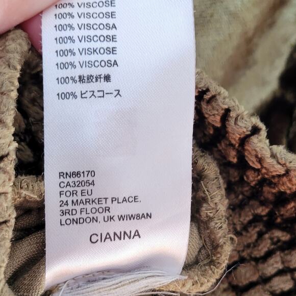 Anthropologie Tori Embroidered Velvet Blouse by Seen Worn Kept in Green - Picture 8 of 8